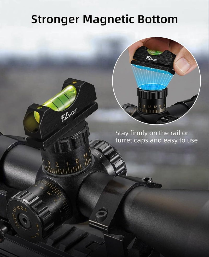 EZshoot Scope Leveling Kit with High-precision Bubble Leveling System, Magnetic Universal Leveling Tool, Compact Storage Case for Equipment and Maintenance - Image 5